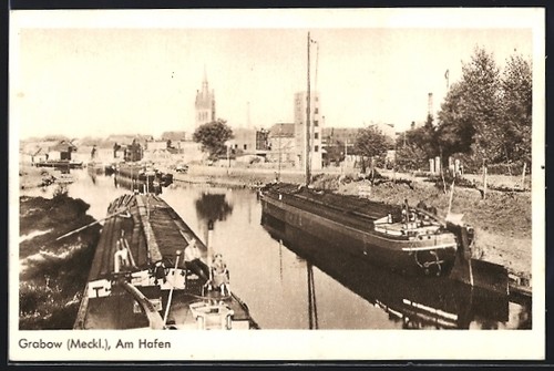 Carte postale grabow meckl - postale, /