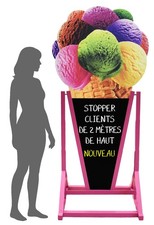Grand chevalet publicitaire