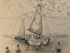 Très Beau Dessin Encre noire