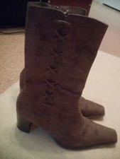 Bottes - Taille 37 - Cuir véritable - Laçage - Talons hauts - Western