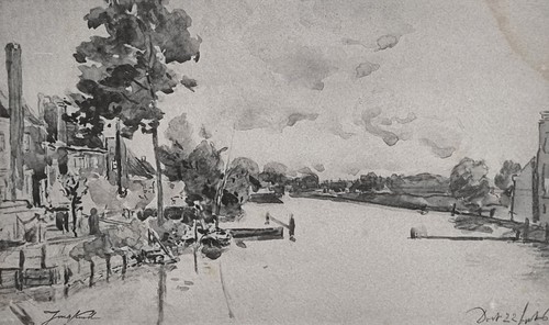 Estampe originale dordrecht - estampe,