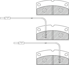 Front Brake Pad Set Fits Aixam Ligier Piaggio OE 790710 Ferodo FDB4290