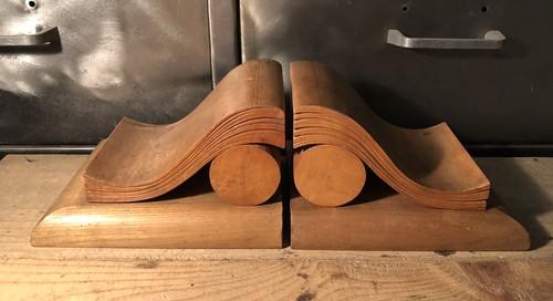 Serres livres bois art déco - bois,