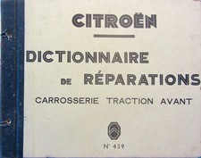 CITROEN TRACTION DICTIONNAIRE
