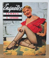 Enquêtes N°25 Femme à vendre Juin 1954 photos de Serge Jacques Serge de Sazo...