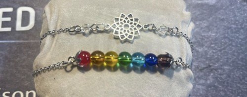 Bracelet fleurs lotus - bracelet,
