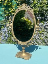 Dressing table mirror in gilded brass circa late 19th early 20th century