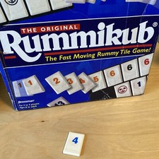 Original 1997 Rummikub - Rummy Tile Game - Replacement Blue Game Tile 4