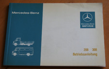 Mercedes Owners Manual 208 - 308 - Manual - Original NOS 1981