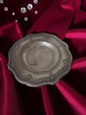Antique Vintage Metal Decorative French Small Ashtray Saucer Collection