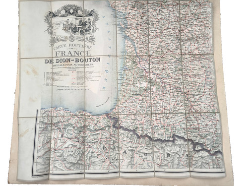 Carte routière entoilée - routière,