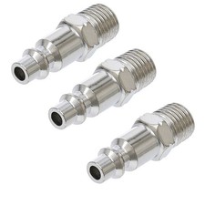 3 EMBOUTS RACCORD AIR COMPRIME USA FRANCE MIL 2150B FILETE MALE 1/4 GAZ