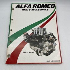 Original Alfa Romeo Parts Accessories Catalog Tipo 33 Motore Vintage