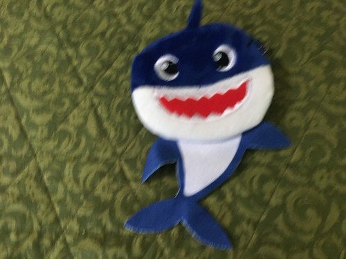 Minky baby shark coin - , purse