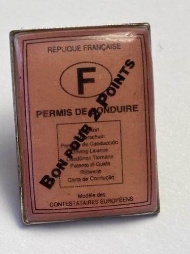 Pin permis conduire bon - pin’s, de