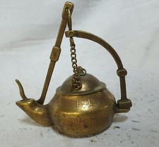 Rare Lampe à huile en bronze