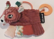 Doudou Plat /Hochet D Activité Les Deglingos Bébé Melimelos Le Renne 🔵