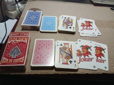 lot de 2 jeux de 55 cartes  plastifiées golden class