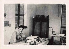 OLD GUIANA PHOTOGRAPH ~1950 DOCTOR IN HIS BOOTH AT OFFICE
