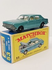 Matchbox Series Lesney No53 Ford Zodiac MK IV, MODEL AND BOX STUNNING CONDITION.