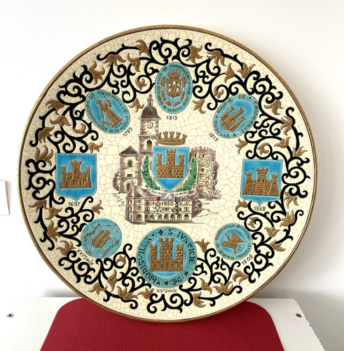 Grand plat emaux - de, longwy