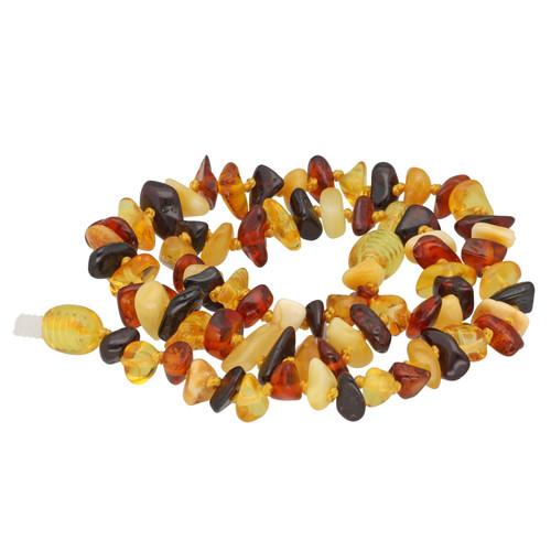 Collier ambre multicolore - collier, en