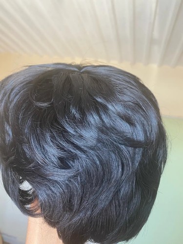 Perruque femme cheveux humains - perruque,
