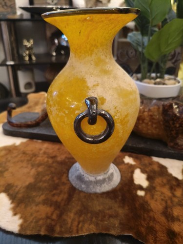 Vase vintage verre soufflé - vintage, en