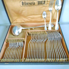 menagere 37 pieces silver metal AF84