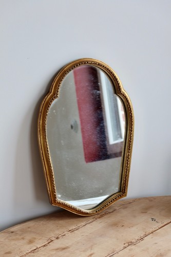 Miroir baroque ancien doré - , en