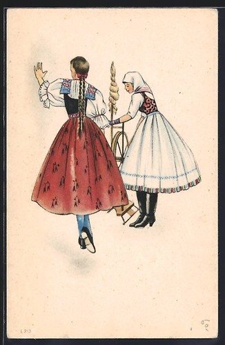 Fille costume traditionnel - en,