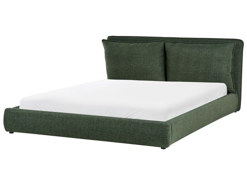 Lit double moderne tissu - lit,