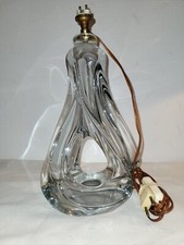 Pied de lampe vintage en cristal