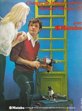 1982 Metabo Antique Magazine Drill Advertising