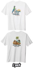 TOMMY BAHAMA (2 PACK ) Men's t Shirt-HOWLIDAY Cheers -PORT CAPTAIN-Size XS  -NEW