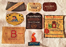 Lot de 7 ETIQUETTES anciennes