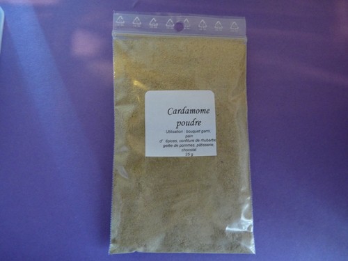 Cardamome verte poudre - verte, g
