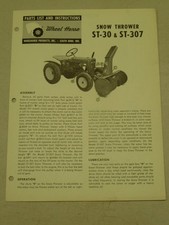 WHEEL HORSE TRACTOR ST-30 &
