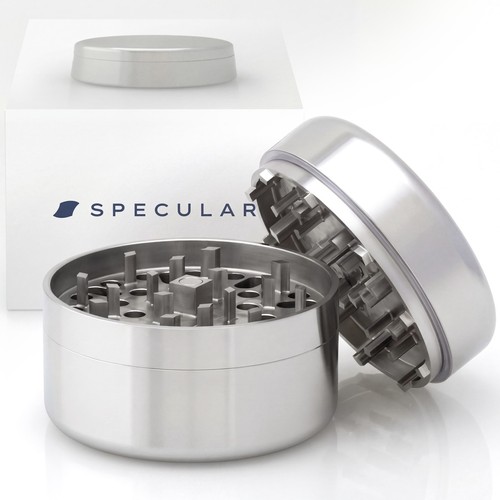 Stainless steel herb grinder - steel,