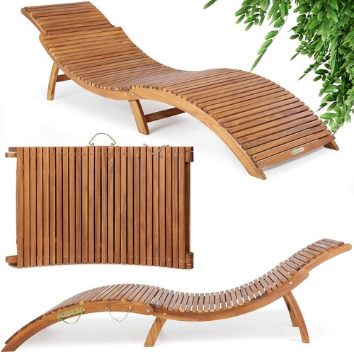 Chaise longue bois transat - chaise,