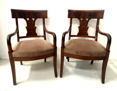 Paire fauteuils crosse en - paire, a
