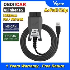 Vgate Official vLinker FS USB Adapter For Ford FORScan Switch Diagnostic Scanner