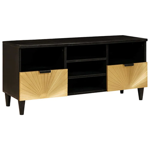 Meuble noir 100 x 33 - tv, or