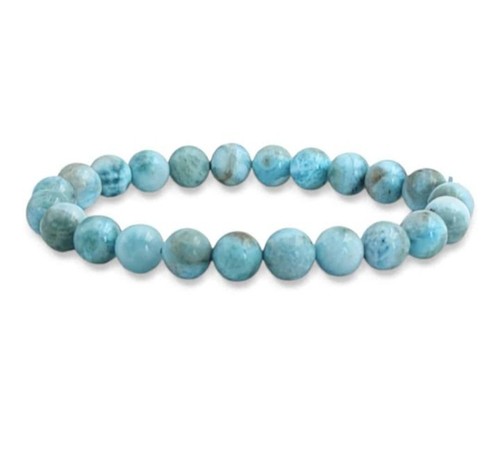 Bracelet larimar pierres - en,
