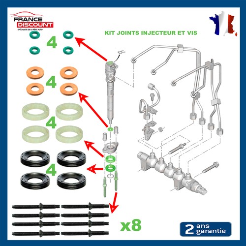 Kit joint injecteur avec - joint,