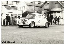 G766 Volkswagen VW Beetle. Rallye Monte Carlo 1965. Film Photo