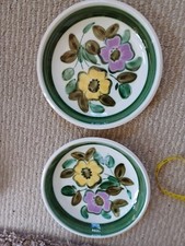 Boch Belgium IN THE MOOD 8 5/8" SOUP / CEREAL BOWLS Lot x 2 Handpainted Floral