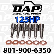 ( 6 ) SAC 7x.0095 125HP NOZZLES FITS DODGE CUMMINS DIESEL 98-2002 injectors 125