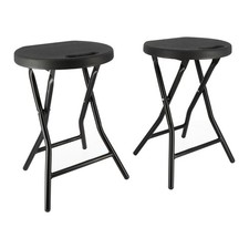 Tabourets pliants x2 - Ht 46cm