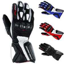 Sports glove track motorcycle technical carbon protections professional leather